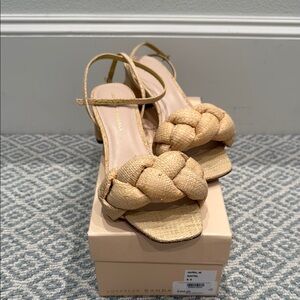 Loeffler Randall Tan Woven Leather Sandals size 8.5. Worn once!